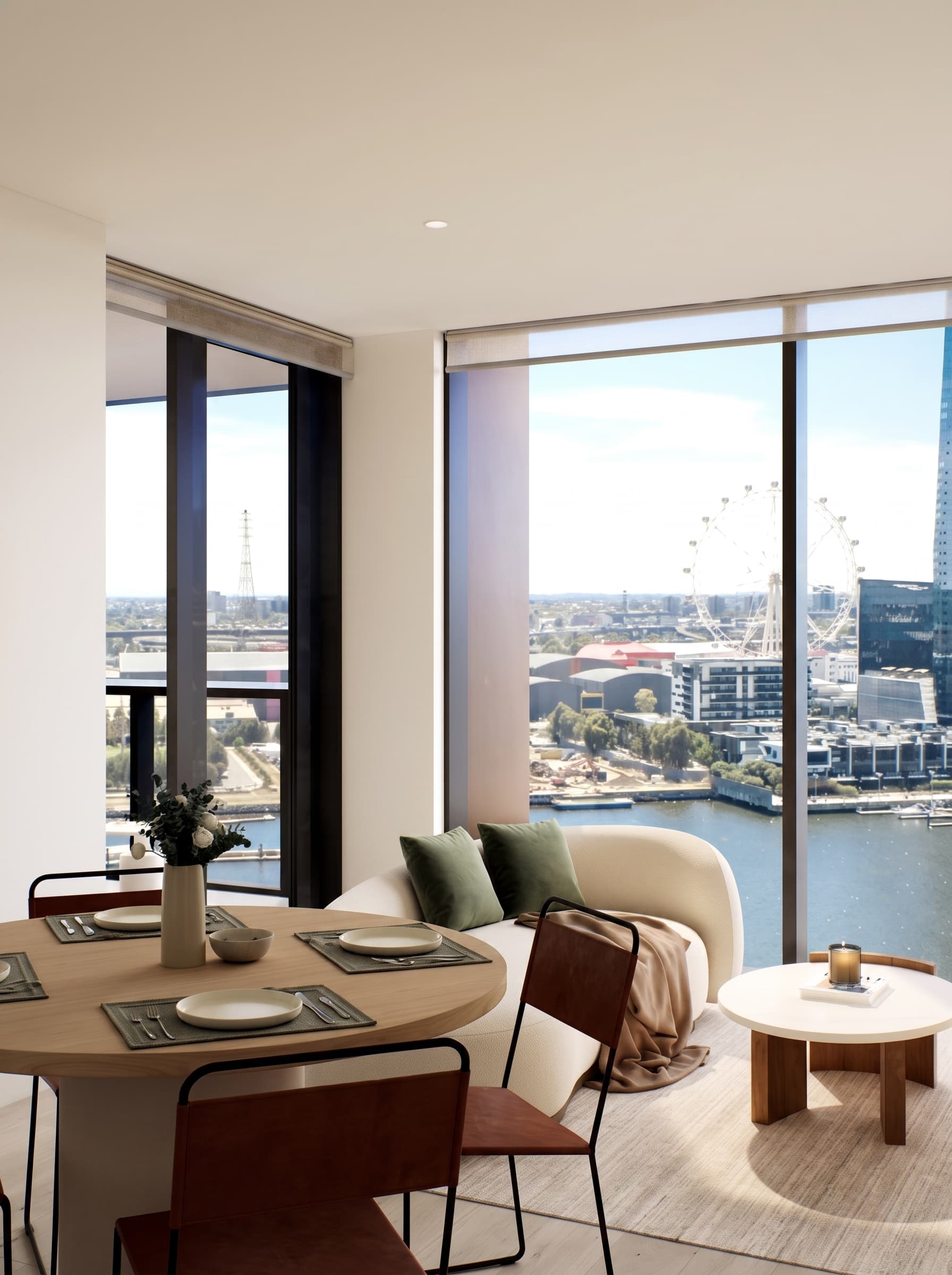 Regatta Riverhome interior with waterfront outlook